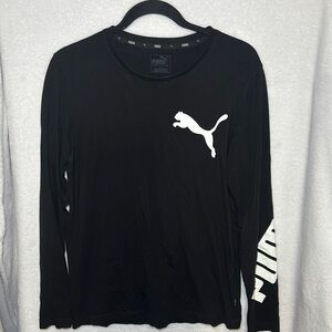 Puma Black‎ and White Long Sleeve Tee